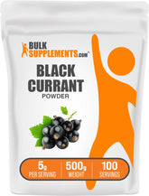 BulkSupplements Blackcurrant Powder 499g front view