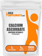 BulkSupplements Calcium Ascorbate Powder 998g front view