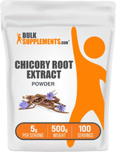 BulkSupplements Chicory Root Extract Powder 500g front view