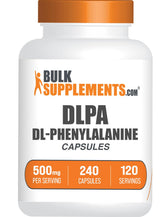 BulkSupplements DL-Phenylalanine Capsules 500mg front view