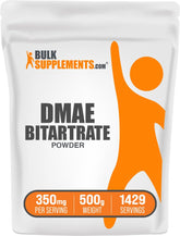 BulkSupplements DMAE Bitartrate Powder 500g front view