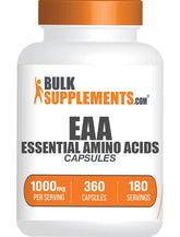 BulkSupplements Essential Amino Acid Capsules 1000mg front view