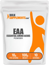 BulkSupplements Essential Amino Acids Powder 100g front view