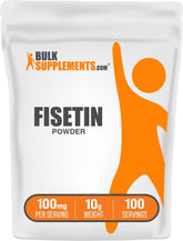 BulkSupplements Fisetin Powder 100mg front view packaging