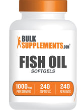 BulkSupplements Fish Oil 1000mg Softgels front view