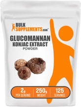 BulkSupplements Glucomannan Powder 250g front view