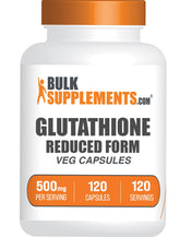 BulkSupplements Glutathione Reduced 500mg capsules front view