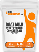 BulkSupplements Goat Milk Whey Protein Concentrate 500g front view