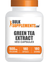 BulkSupplements Green Tea Extract 500mg Capsules front view