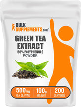 BulkSupplements Green Tea Extract Powder front view packaging