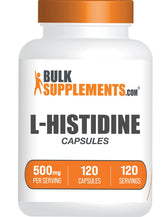 BulkSupplements L-Histidine 500mg capsules front view
