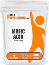 BulkSupplements L-Malic Acid Powder 522g front view