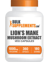 BulkSupplements Lion's Mane Mushroom Extract capsules front view
