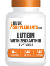 BulkSupplements Lutein & Zeaxanthin Softgels front view