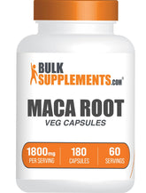 BulkSupplements Maca Root Extract Capsules 1800mg front view