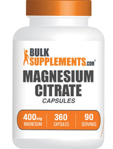 BulkSupplements Magnesium Citrate 400mg Capsules front view