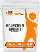 BulkSupplements Magnesium Taurate 1.5g powder front view
