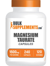 BulkSupplements Magnesium Taurate 1500mg capsules front view