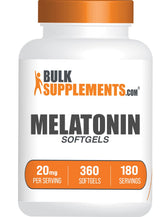 BulkSupplements Melatonin 20mg Softgels front view packaging