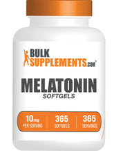 BulkSupplements Melatonin Softgels 10 mg front view