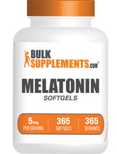 BulkSupplements Melatonin Softgels 5mg front view