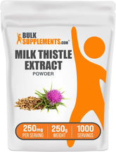 BulkSupplements Milk Thistle Extract Powder 272g front view