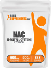 BulkSupplements N-Acetyl L-Cysteine Powder 500g front view