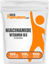 BulkSupplements Niacinamide Powder 500g front view