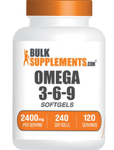 BulkSupplements Omega 3-6-9 Softgels front view