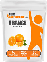 BulkSupplements Orange Fruit Powder 249g front view