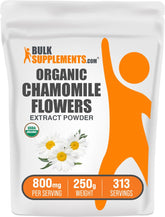 BulkSupplements Organic Chamomile Extract Powder 259g front view
