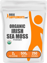 BulkSupplements Organic Irish Sea Moss Powder front view