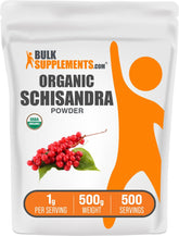 BulkSupplements Organic Schisandra Powder 499g front view