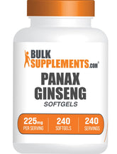 BulkSupplements Panax Ginseng Softgels front view