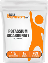 BulkSupplements Potassium Bicarbonate Powder 1000g front view