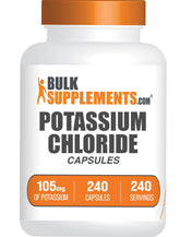 BulkSupplements Potassium Chloride Capsules front view