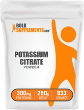 BulkSupplements Potassium Citrate Powder 249g front view