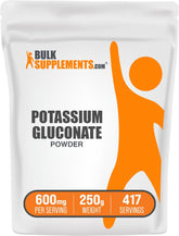 BulkSupplements Potassium Gluconate Powder 272g front view