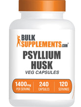BulkSupplements Psyllium Husk Capsules 240g front view