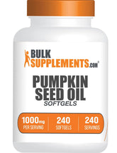 BulkSupplements Pumpkin Seed Oil Softgels 1000mg front view