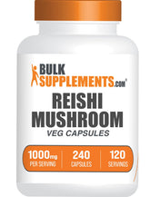 BulkSupplements Reishi Mushroom Extract Capsules 1000mg front view