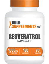 BulkSupplements Resveratrol 1000mg Capsules front view