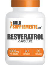 BulkSupplements Resveratrol Capsules 1000mg front view