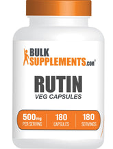 BulkSupplements Rutin 500mg capsules front view
