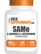 BulkSupplements SAM-e 400mg capsules front view