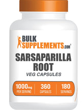 BulkSupplements Sarsaparilla Root Extract Capsules front view