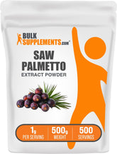 BulkSupplements Saw Palmetto Extract Powder front view