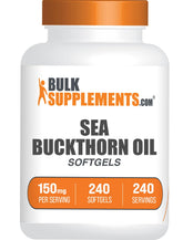 BulkSupplements Sea Buckthorn Oil Softgels front view