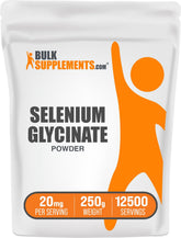 BulkSupplements Selenium Glycinate Powder 200mcg 249g front view