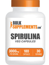 BulkSupplements Spirulina 3000mg Capsules front view